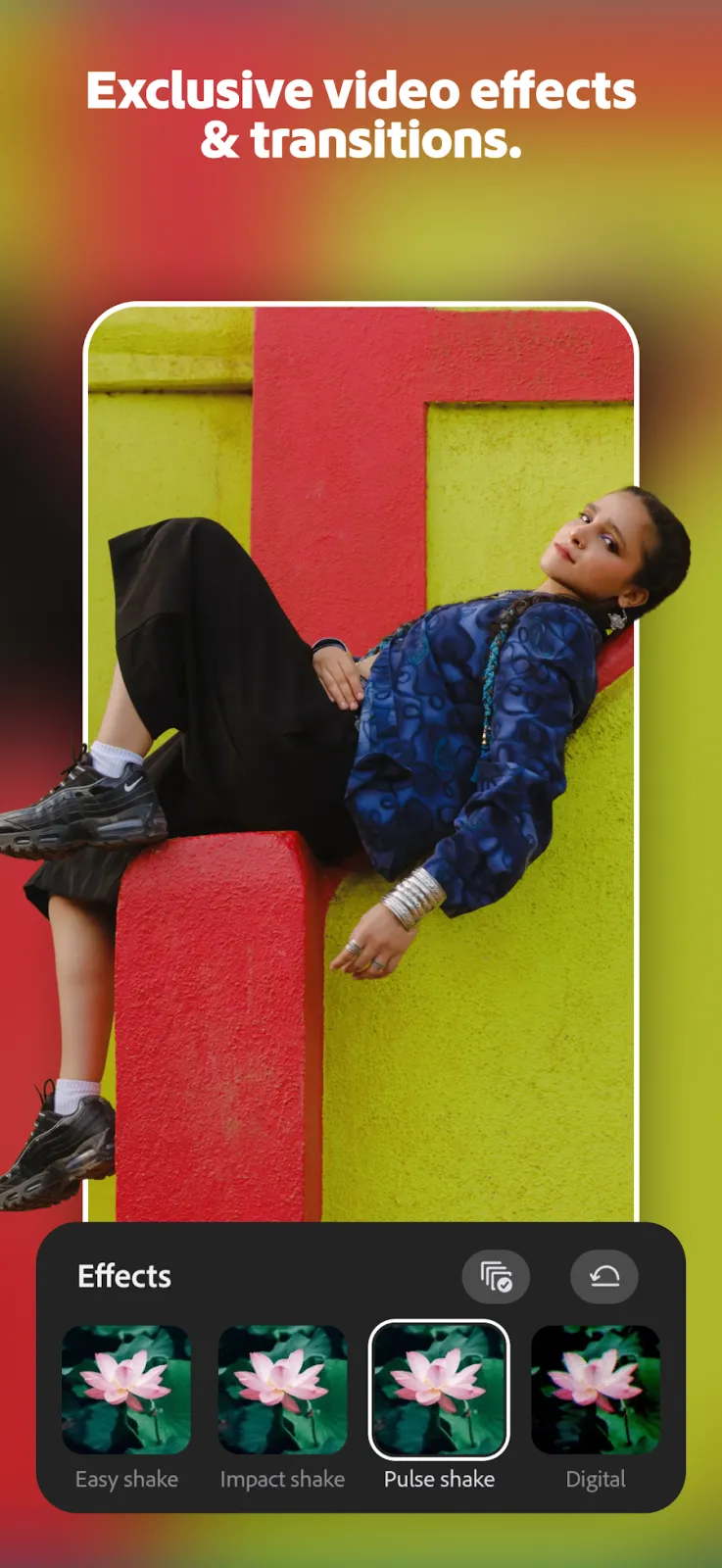 Adobe Premiere Android screenshot – AI tools and templates