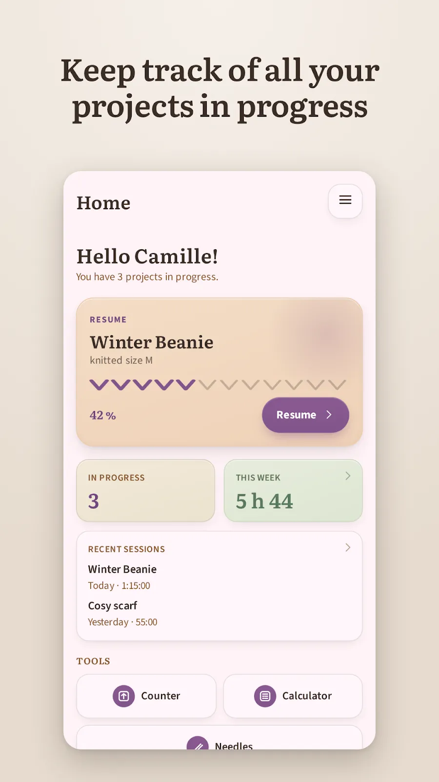 Rowtine screenshot 2